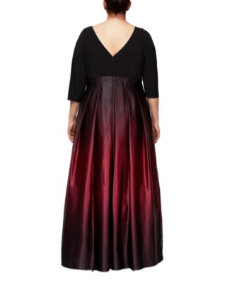 Plus Size Ombr&eacute; Ballgown 