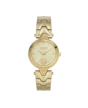 image of Versus by Versace Women-s Forlanni Gold Tone Stainless Steel Bracelet Watch 30mm