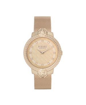 image of Versus by Versace Women-s Mouffetard Rose Gold Tone Stainless Steel Bracelet Watch 38mm