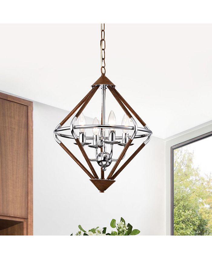 Home Accessories Ilija 15.75" 4Light Indoor Chandelier with Light Kit