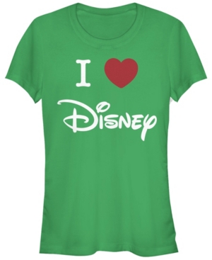 Fifth Sun Juniors Disney Logo I Heart Disney Short Sleeve T-shirt