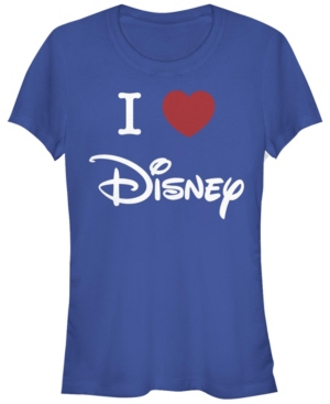 Fifth Sun Juniors Disney Logo I Heart Disney Short Sleeve T-shirt