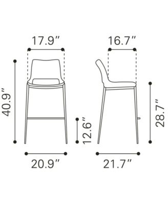 Ace Bar Chair, Set of 2