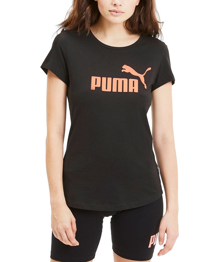 Puma Women's Cotton Logo T-Shirt - Macy's