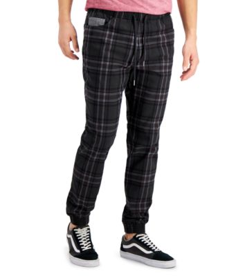 plaid jogger men