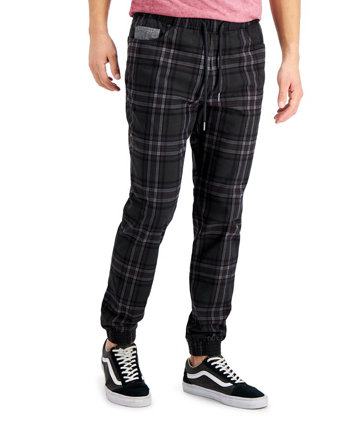 Sun + Stone Men's Vale Relaxed-Fit Plaid Jogger Pants, Created for Macy's &  Reviews - Pants - Men - Macy's