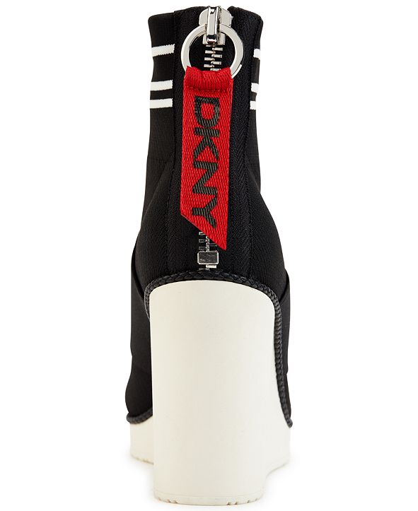 dkny women's warbi wedge sneakers