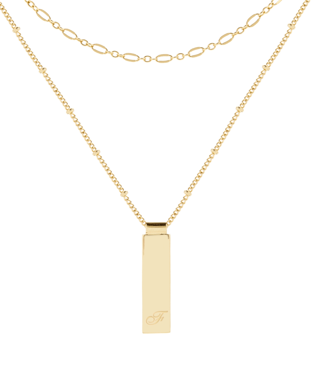 brook & york 14K Gold Plated Maisie Initial Layering Necklace Set - Gold - F