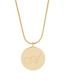14K Gold Plated Wren Initial Pendant Necklace