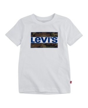 image of Levi-s Little Boys Foil Sportswear Logo T-Shirt