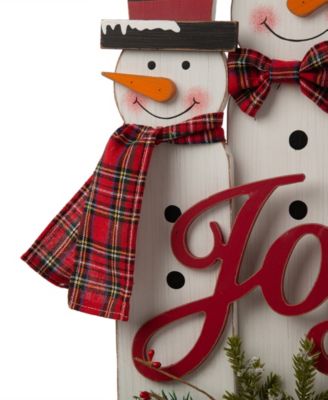 Wooden Snowman Family Table or Standing Decor