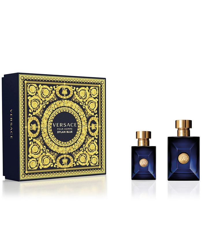 Dylan Blue by Versace for Men - 3 Pc Gift Set 3.4oz EDT Spray, 2.5