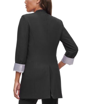 calvin klein roll sleeve topper jacket