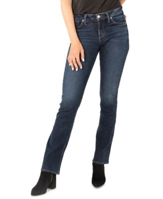 silver avery slim bootcut jeans