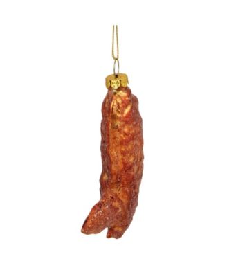 Buffalo Chicken Wing Glass Christmas Ornament