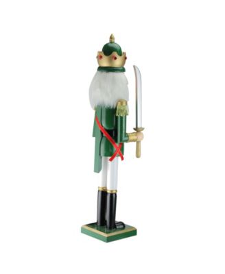 Gold Tone Christmas Nutcracker King with Sword