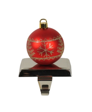 Northlight Kids' Snowflake Christmas Tree Ball Ornament Stocking Holder In Red