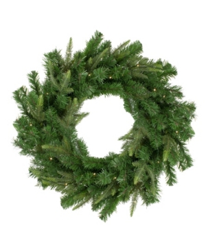 Northlight Pre-Lit Roosevelt Fir Artificial Christmas Wreath Warm Led Lights