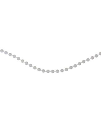 Mm Shiny Clear Iridescent Beaded Christmas Garland