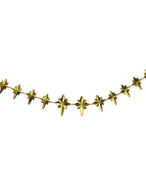 Northlight Shiny Star Of Bethlehem Beaded Artificial Christmas Garland-unlit In Gold
