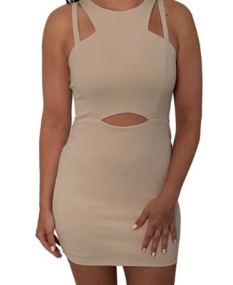 keyhole bodycon dress