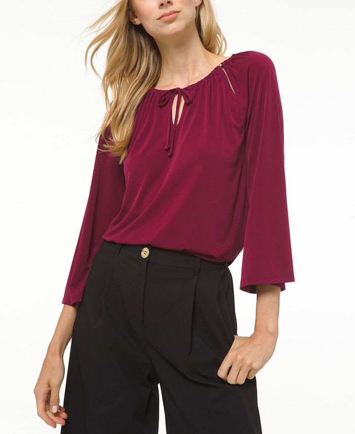 Michael kors peasant blouse sales