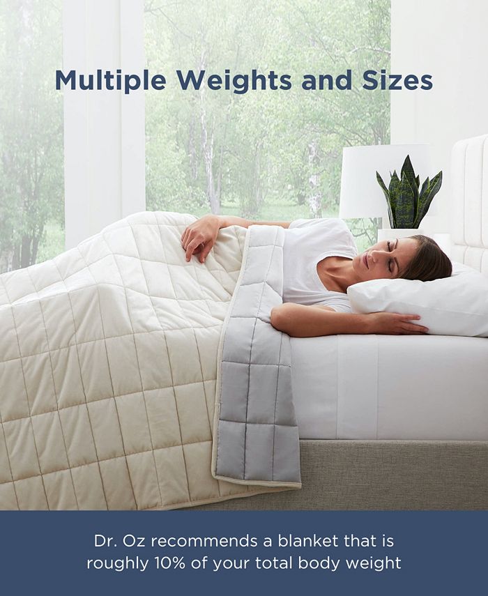Dr. Oz Good Life Center Yourself DualSided 36" x 48" Weighted Blanket, 5 lbs Macy's