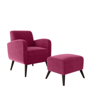 Handy Living Thom's Arm Chair and Ottoman Set