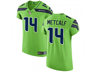 Nike Dk Metcalf Neon Green Seattle Seahawks Alternate Vapor Elite Player Jersey