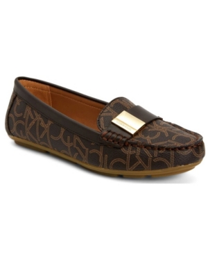 image of Calvin Klein Women-s Lisa Monogram Loafers Women-s Shoes