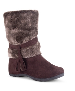 image of Wanted Women-s Downhill Fuzzy Mid Calf Boots Women-s Shoes
