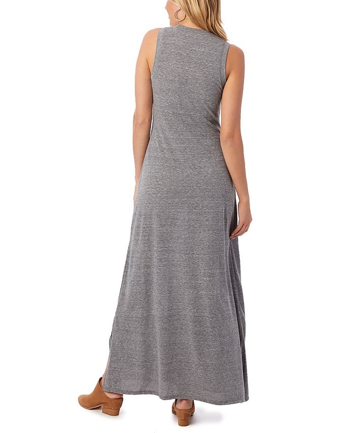 Alternative Apparel Eco-Jersey Side Slit Women's Maxi Dress - Macy's