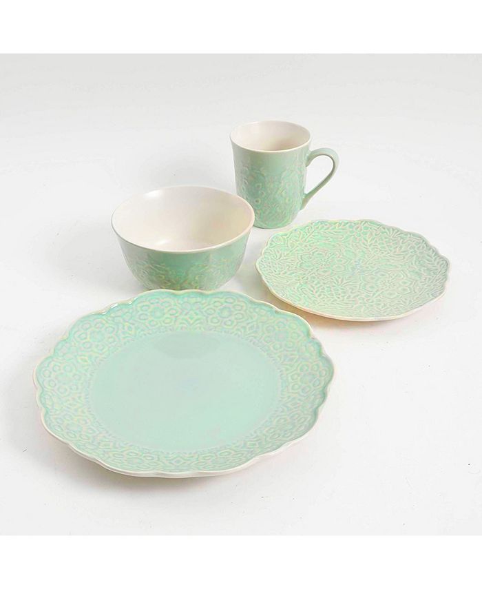 Gibson Elite Portina 16 Piece Stoneware Dinnerware Set Macy's