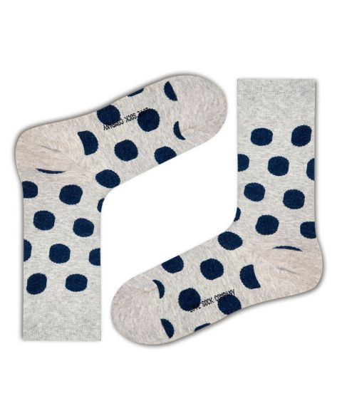 Носки Polka, средней высоты, хлопок, в горошек — Love Sock Company, цвет: Серый