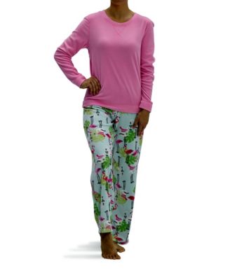 Hue Women s Flamingo Fleece Pajama Set Macy s