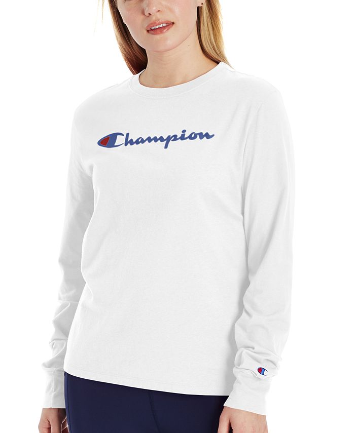 Champion Women's Classic Long-Sleeve T-Shirt & Reviews - Activewear ...