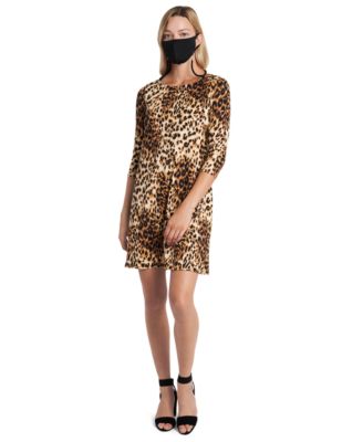 macys animal print dress