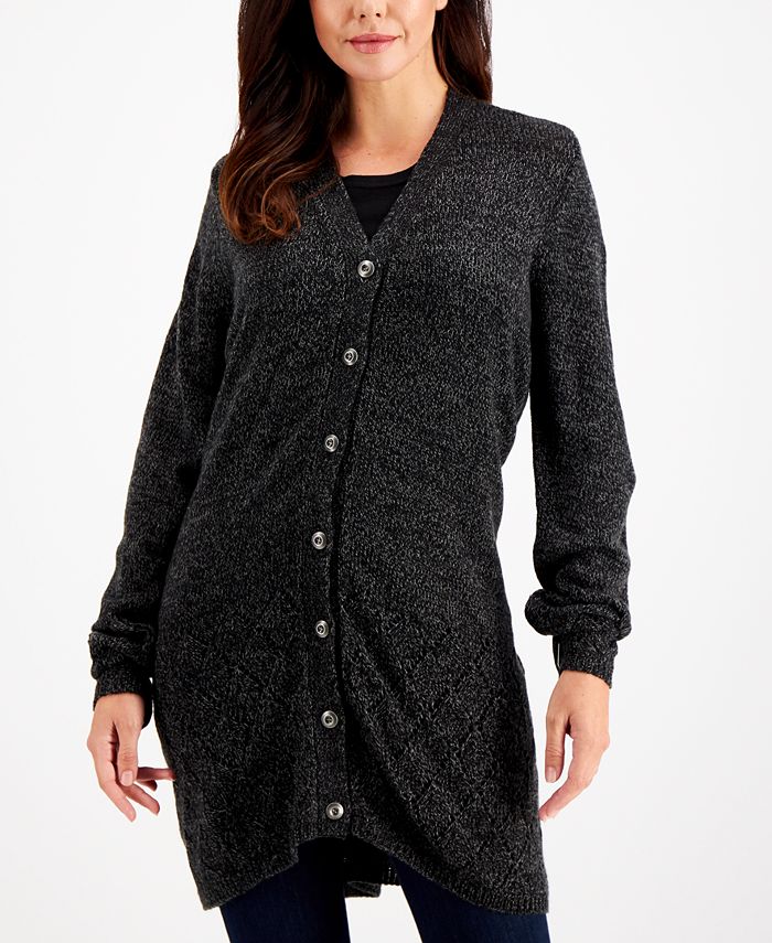 Style & Co Cable-Knit Duster Cardigan, Created for Macy's - Macy's
