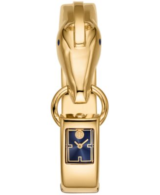 Tory Burch - Women's Gold-Tone Stainless Steel Horse Bangle Bracelet Watch 22x24mm