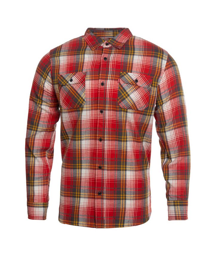 Levi's Men's Flannel Worker Shirt - Macy's