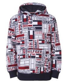 Big Boys Exploded Flag Print Hoodie