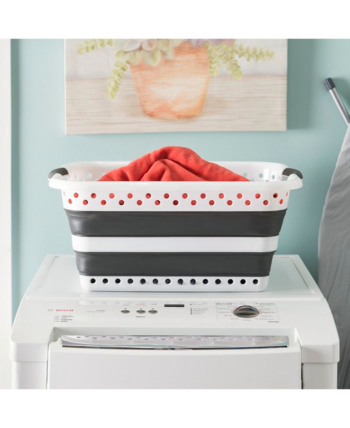 Home Basics Collapsible Laundry Basket Macy's