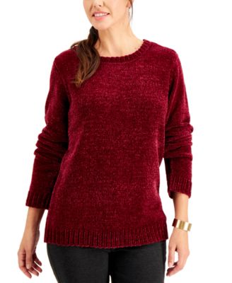 macys womens red sweaters