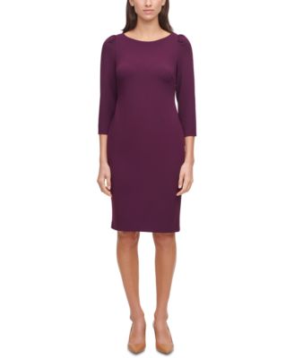 macy's black calvin klein dress