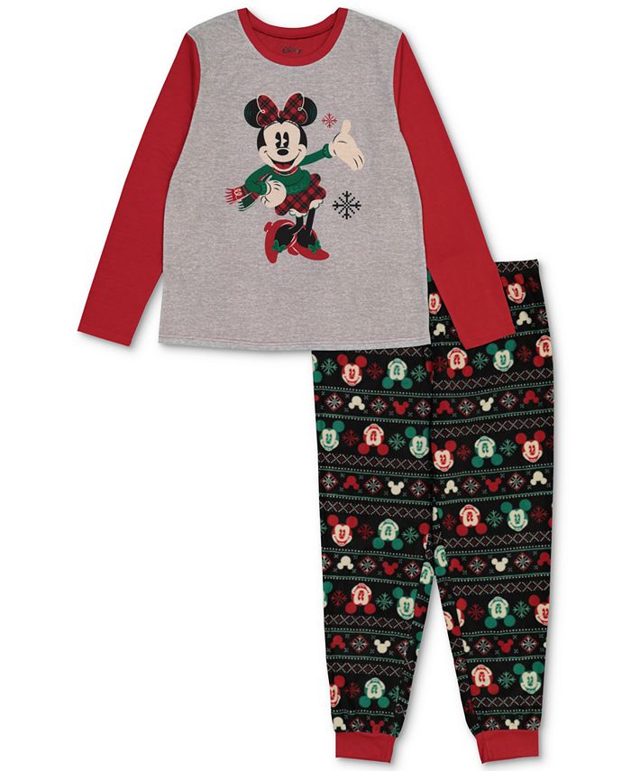 Briefly Stated Matching Women's Holiday Mickey & Minnie Family Pajama ...
