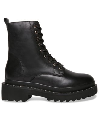 steve madden black studded boots