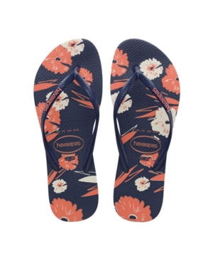 image of Havaianas Women-s Slim Floral Flip Flops Women-s Shoes