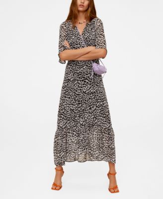 wrap dress mango