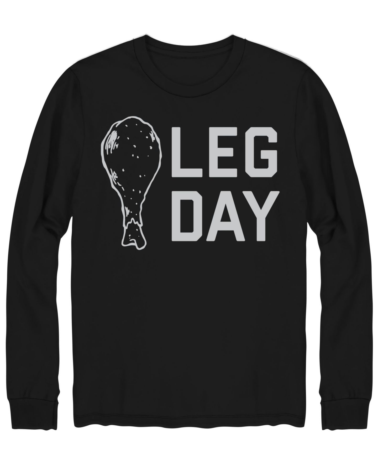 Мужская футболка AIRWAVES Leg Day Long Sleeve, цвет: Чёрный — фото 1