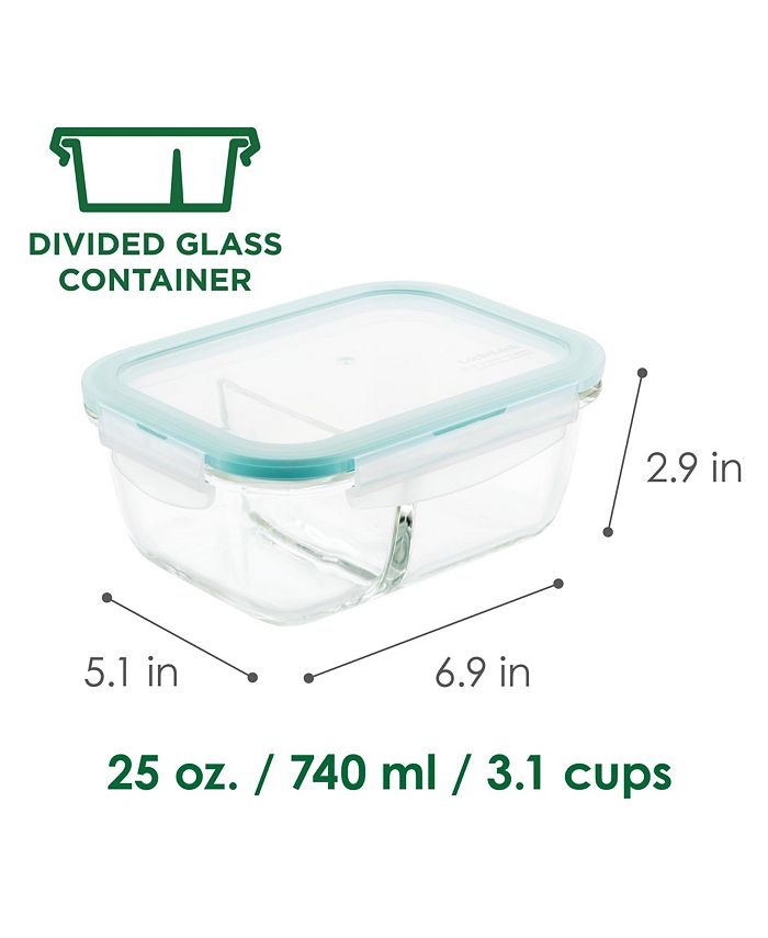 Lock n Lock Purely Better™ 6Pc. 25Oz. Divided Food Storage Containers